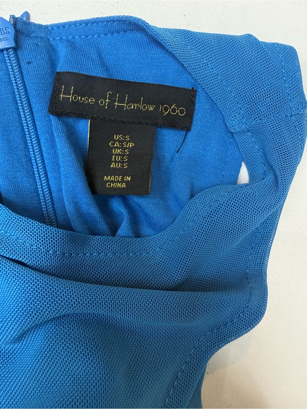 House of Harlow 1960 Royal Blue Ruched Maxi Dress size S - Picture 9 of 9